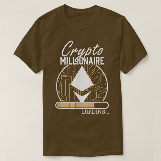 Krypto Mining Blockchain Cryptocurrency Ethereum M Tシャツ (デザイン正面)