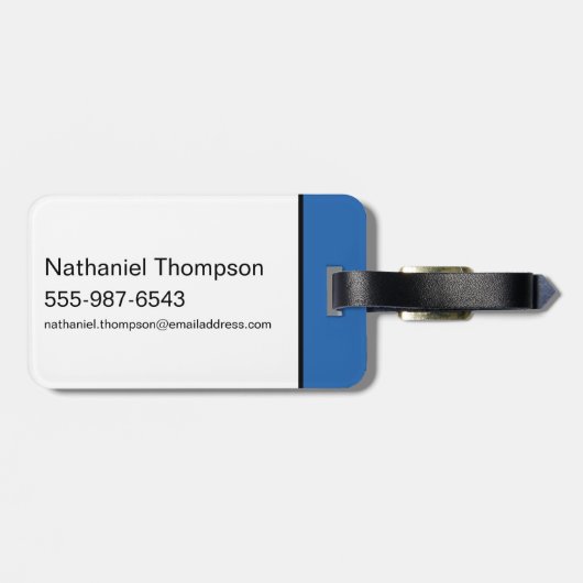 Krypto S-Shieldグラフィック ラゲッジタグ (裏面横)