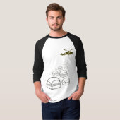 Krystalのヘリコプター Tシャツ (正面フル)