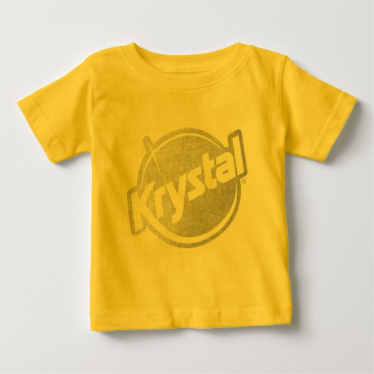 Krystalのロゴは衰退しました ベビーTシャツ (正面)
