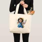 Krystalの天使I ラージトートバッグ (正面(商品))