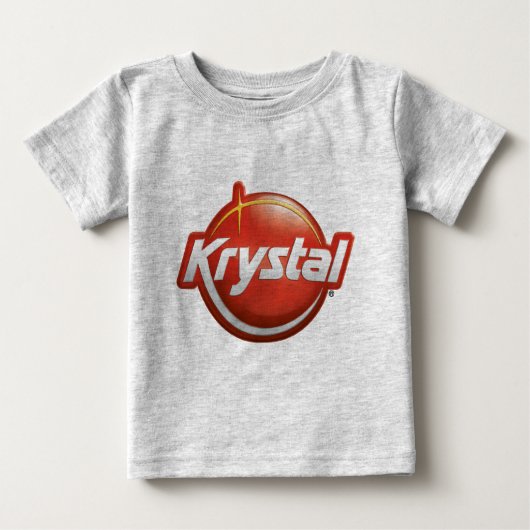 Krystalの新しいロゴ ベビーTシャツ (正面)