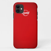 Krystalの赤いiPhoneの箱 Case-Mate iPhoneケース (裏面)