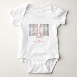 Krystal大きいK ベビーボディスーツ