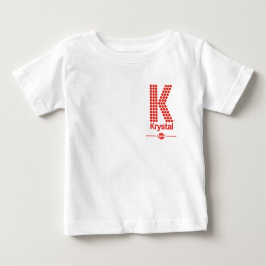 Krystal大きいK ベビーTシャツ (正面)