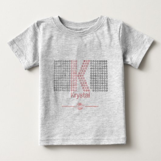 Krystal大きいK ベビーTシャツ (正面)