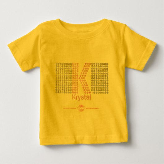 Krystal大きいK ベビーTシャツ (正面)