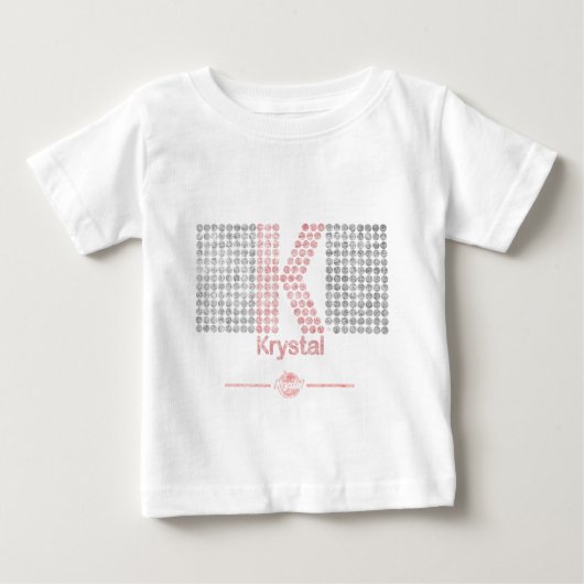 Krystal大きいK ベビーTシャツ (正面)
