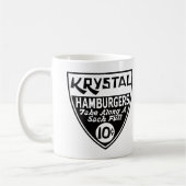 Krystal 10セントの盾 コーヒーマグカップ (左)
