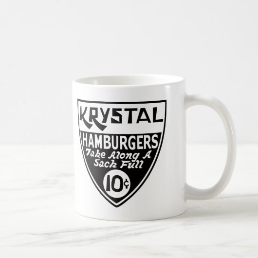 Krystal 10セントの盾 コーヒーマグカップ (右)
