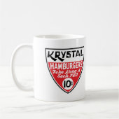 Krystal 10セントの盾 コーヒーマグカップ (左)