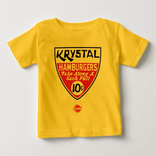 Krystal 10セントの盾 ベビーTシャツ (正面)