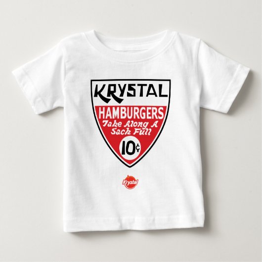 Krystal 10セントの盾 ベビーTシャツ (正面)
