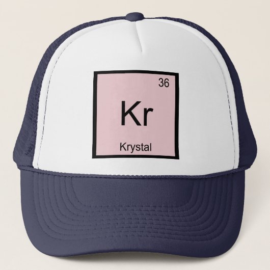 Krystal  Name Chemistry Element Periodic Table キャップ (正面)