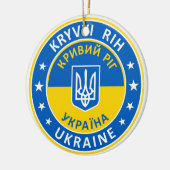 Kryvyi Rih Ukraine セラミックオーナメント (左)