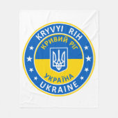 Kryvyi Rih Ukraine フリースブランケット (正面)