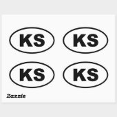 KSカンザス 楕円形シール (シート)