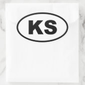 KSカンザス 楕円形シール (バッグ)