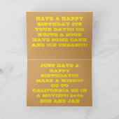 Ksファイアウィンドミルサンセット誕生日グリーティングカード カード (内部)