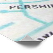 KSヴィンテージ地図ポスター ポスター (角)