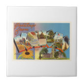 KS古いヴィンテージ旅行記念品カンザス州 タイル (正面)