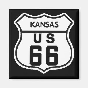 KS米国のルート66 マグネット