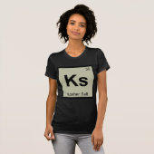 Ks - 料理塩 周期表記号 tシャツ (正面フル)