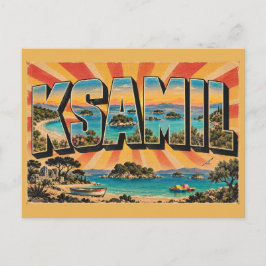 Ksamil諸島ターコイズビーチアート ポストカード