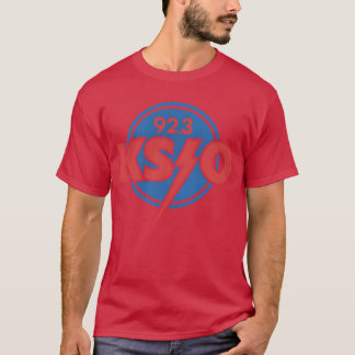 KSJO 92.3 Rock Radio Logo T-Shirt – Retro Bolt Des Tシャツ