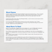 Kspaceの招待状 インビテーションポストカード (裏面)