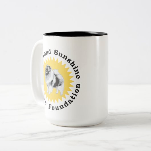 KSRFのロゴ15のozのマグ ツートーンマグカップ (正面左)