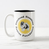 KSRFのロゴ15のozのマグ ツートーンマグカップ (左)