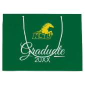 KSUケンタッキー州大学卒業 ラージペーパーバッグ (正面)