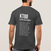 KT88設計図 + 背部Tシャツの技術spec Tシャツ (裏面)