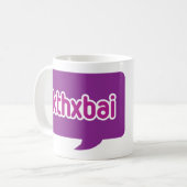 kthxbaiの白いコーヒー・マグ コーヒーマグカップ (正面左)