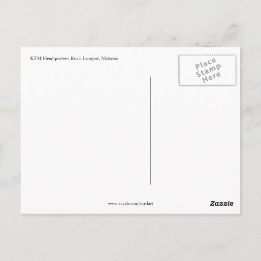 ktm本部 ポストカード (裏面)