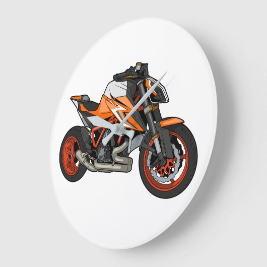 KTM 1290 SuperDuke ラージ壁時計 (傾斜)