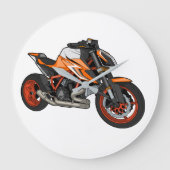 KTM 1290 SuperDuke ラージ壁時計 (正面)