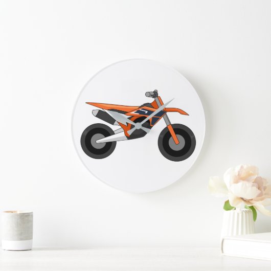 KTM 450 SX-F simple style ラージ壁時計 (ホーム)