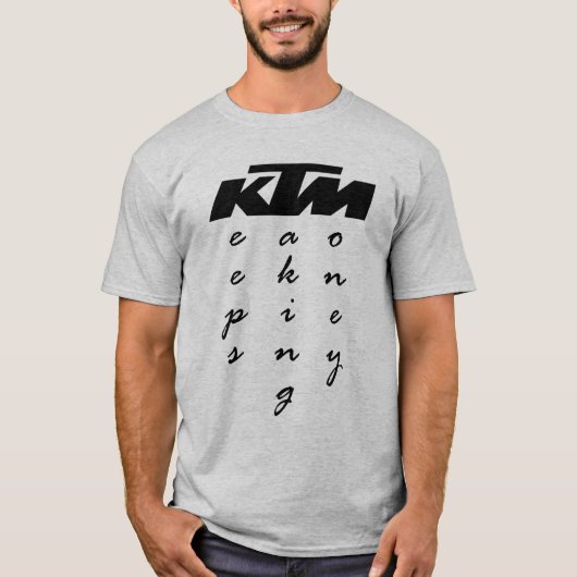 KTM KeepsTakingMoney Motorcycle / Motorbike Tシャツ (正面)