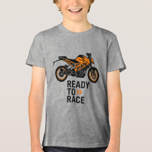 KTM Ready to Race Tee – レースへの情熱を燃やせ、道を制覇せよ トライブレンドＴシャツ