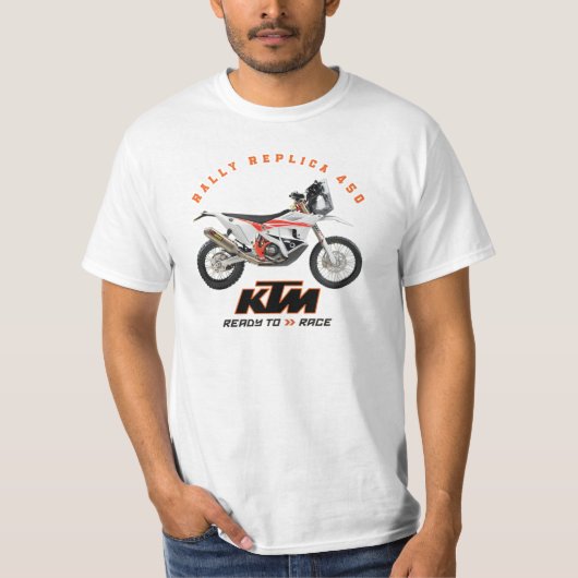 KTM RELLY REPLICA 450デザイナーアパレル Tシャツ (正面)