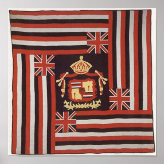 Kuʻu Hae Aloha (My Beloved Flag), Hawaiian cotton ポスター