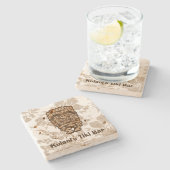 Ku-Tikiハワイアンカスタマイズ可能Tikiバーコースター ストーンコースター (横)