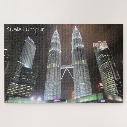 kuala lumpur malaysia night ジグソーパズル (横)
