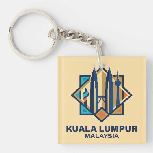 Kuala Lumpur Malaysia Southeast Asia キーホルダー (正面)
