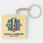 Kuala Lumpur Malaysia Southeast Asia キーホルダー (裏面)