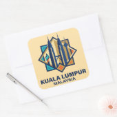 Kuala Lumpur Malaysia Southeast Asia スクエアシール (封筒)