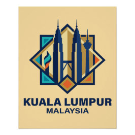 Kuala Lumpur Malaysia Southeast Asia ポスター