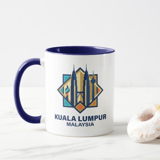 Kuala Lumpur Malaysia Southeast Asia マグカップ (ドーナツ)